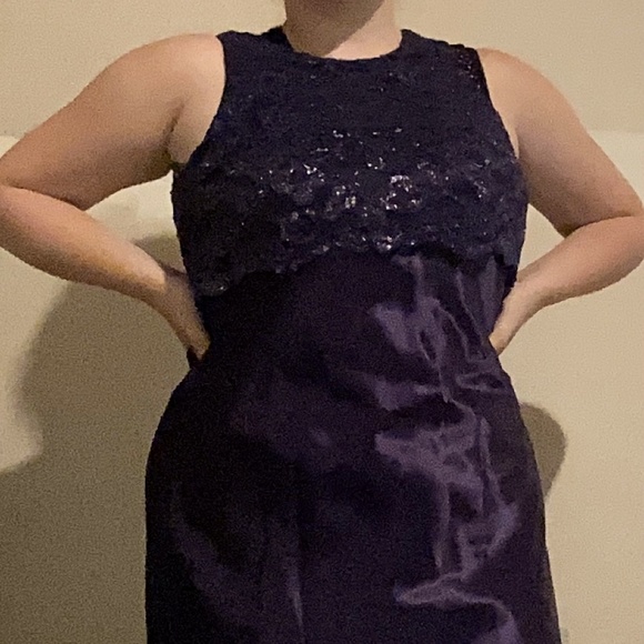 SteppinOut, royal purple dress, size 10 - Picture 1 of 4